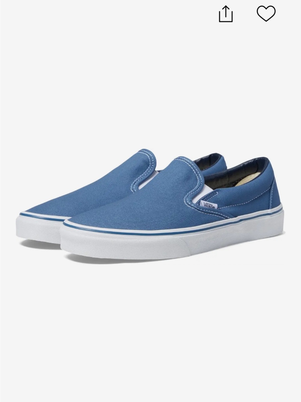 Vans Classic Slip-On Canvas in Sky Blue